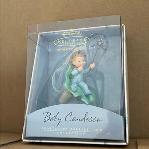 Hallmark Keepsake ornament  Baby Candessa frost light faerie too collection NWT